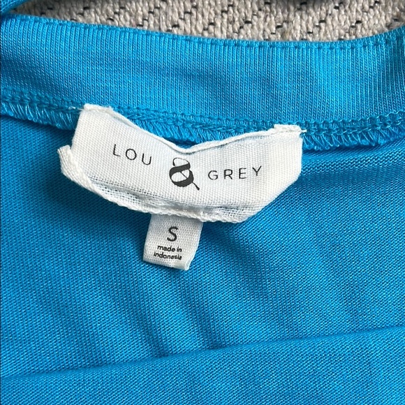 Lou & Grey Vibrant Blue Crisscross straps back maxi/ midi dress, size small - Picture 3 of 13